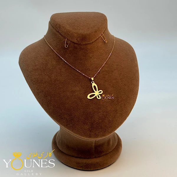 آویز پروانه طلا لیزری